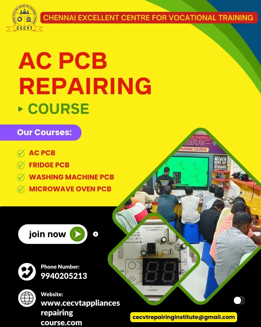 AC PCB Repairing Course in Babarpur Ajitmal