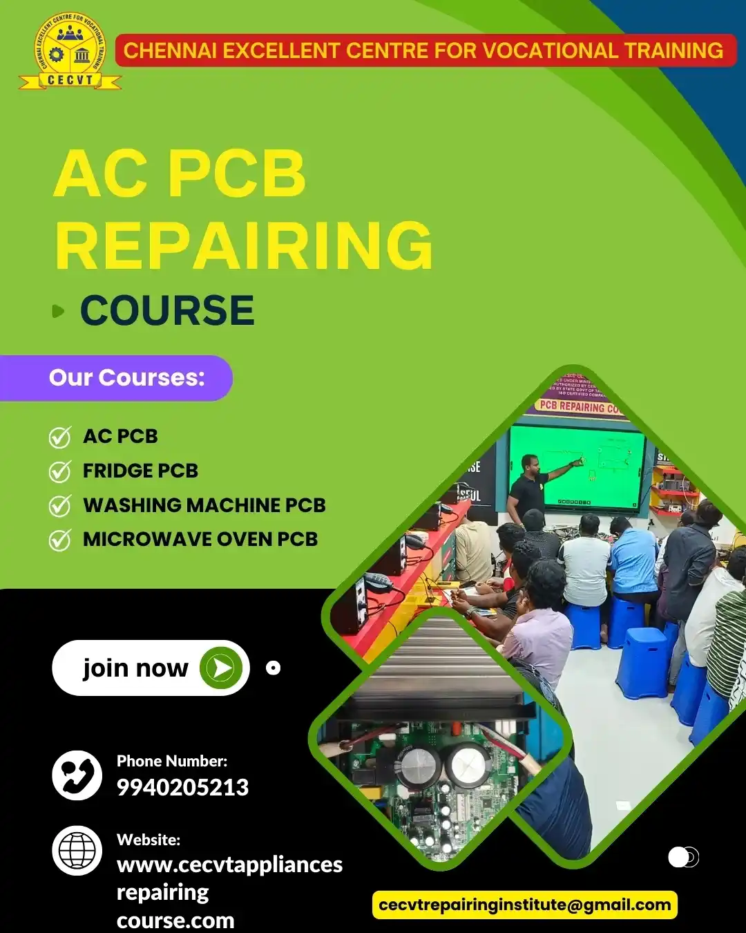 AC PCB Repairing Course in Longding, Arunachal Pradesh