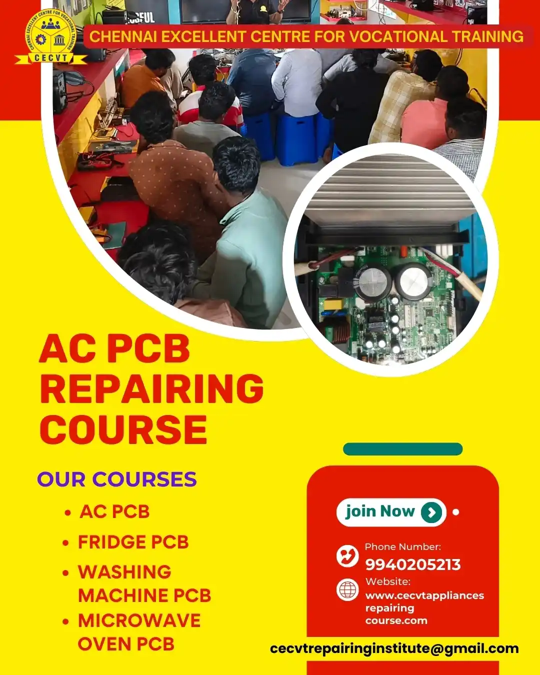 AC PCB Repairing Course in Pakke-Kessang, Arunachal Pradesh