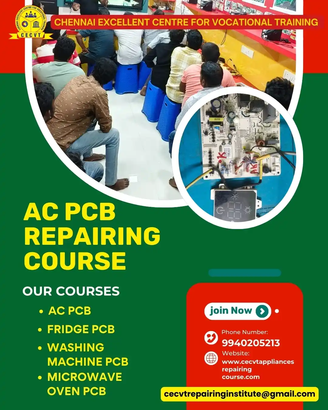 AC PCB Repairing Course in Papum Pare, Arunachal Pradesh