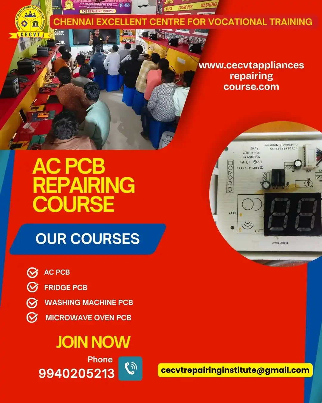 AC PCB Repairing Course in Siang, Arunachal Pradesh