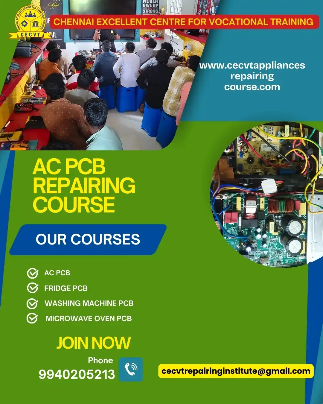 AC PCB Repairing Course in Siang, Arunachal Pradesh