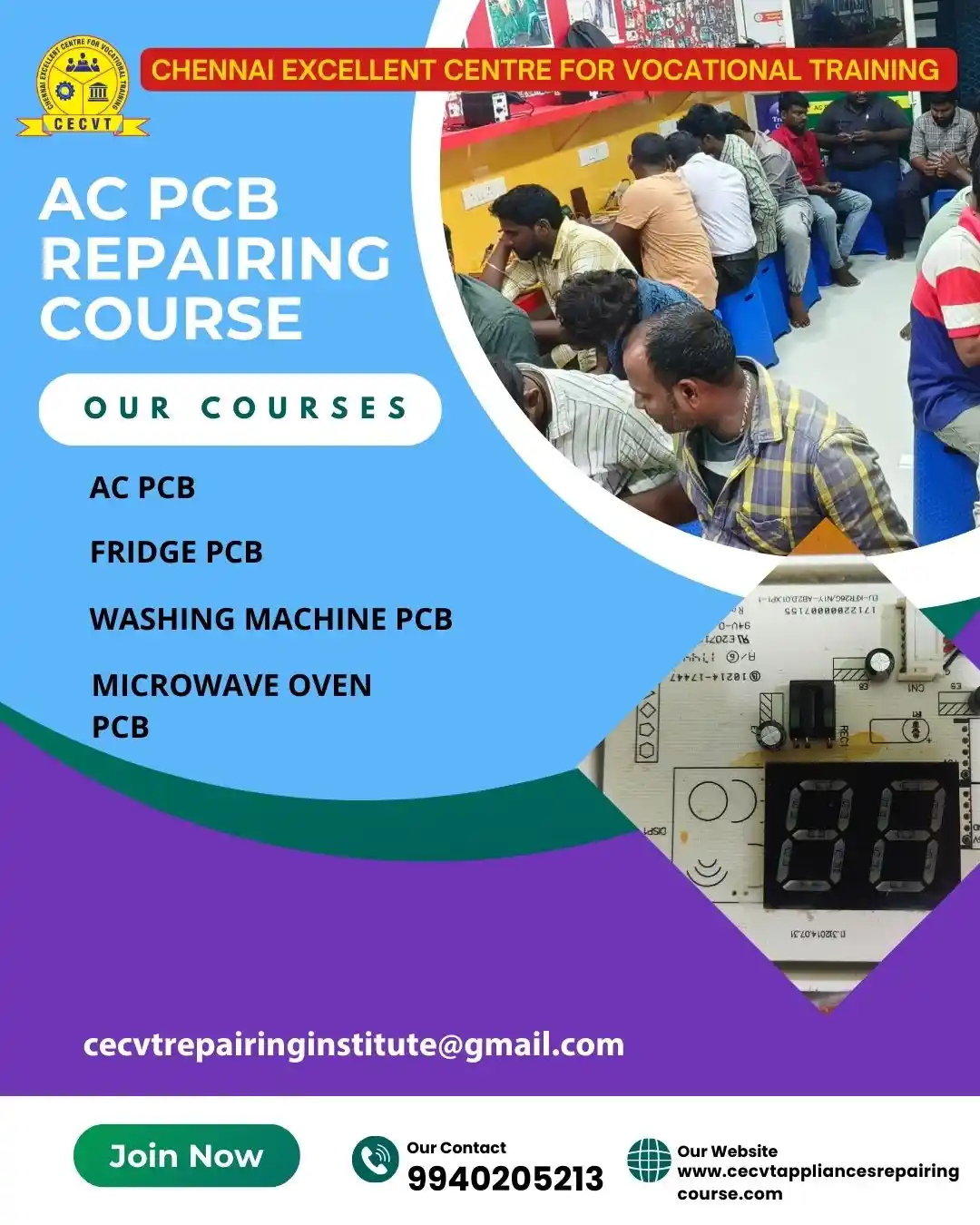 AC PCB Board Mechanic Course in Aligarh Uttar Pradesh