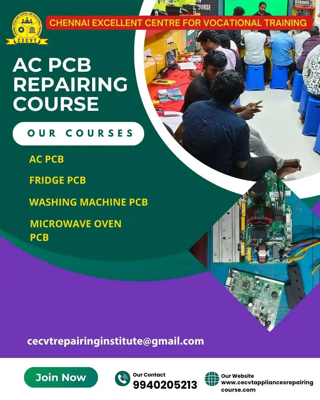AC PCB Board Mechanic Course in Aligarh Uttar Pradesh