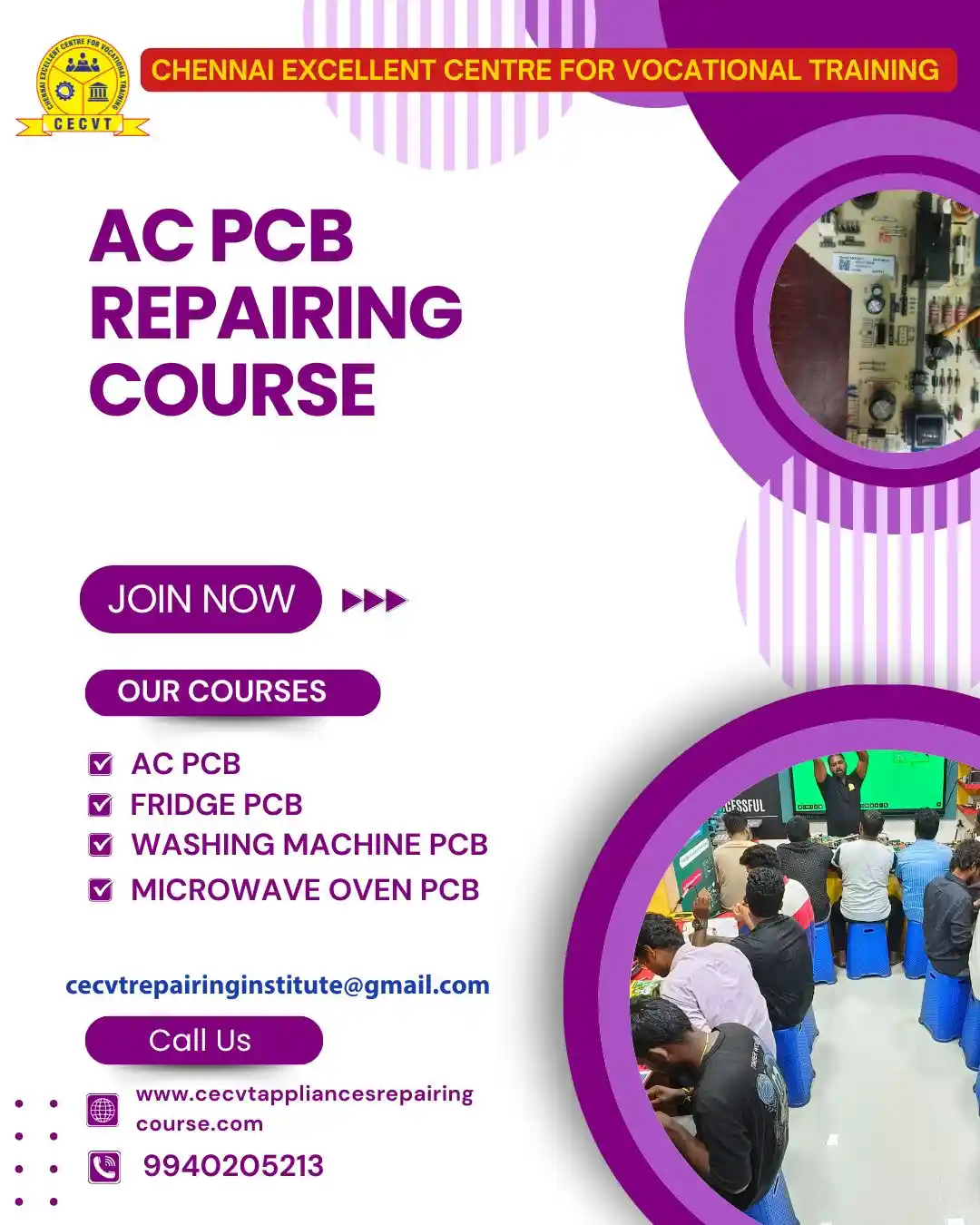 AC PCB Board Mechanic Course in Ambedkar Nagar Uttar Pradesh