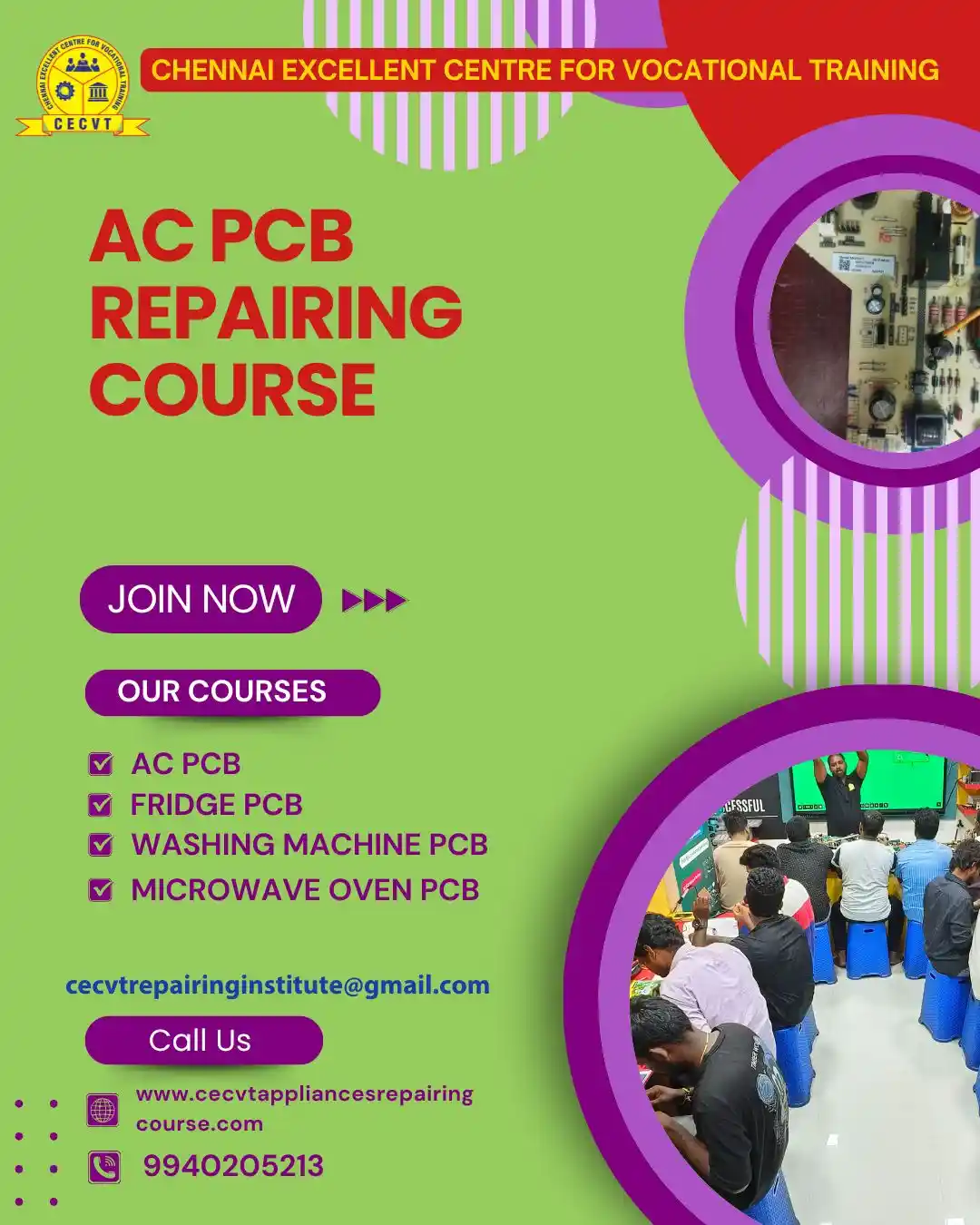 AC PCB Board Mechanic Course in Ambedkar Nagar Uttar Pradesh