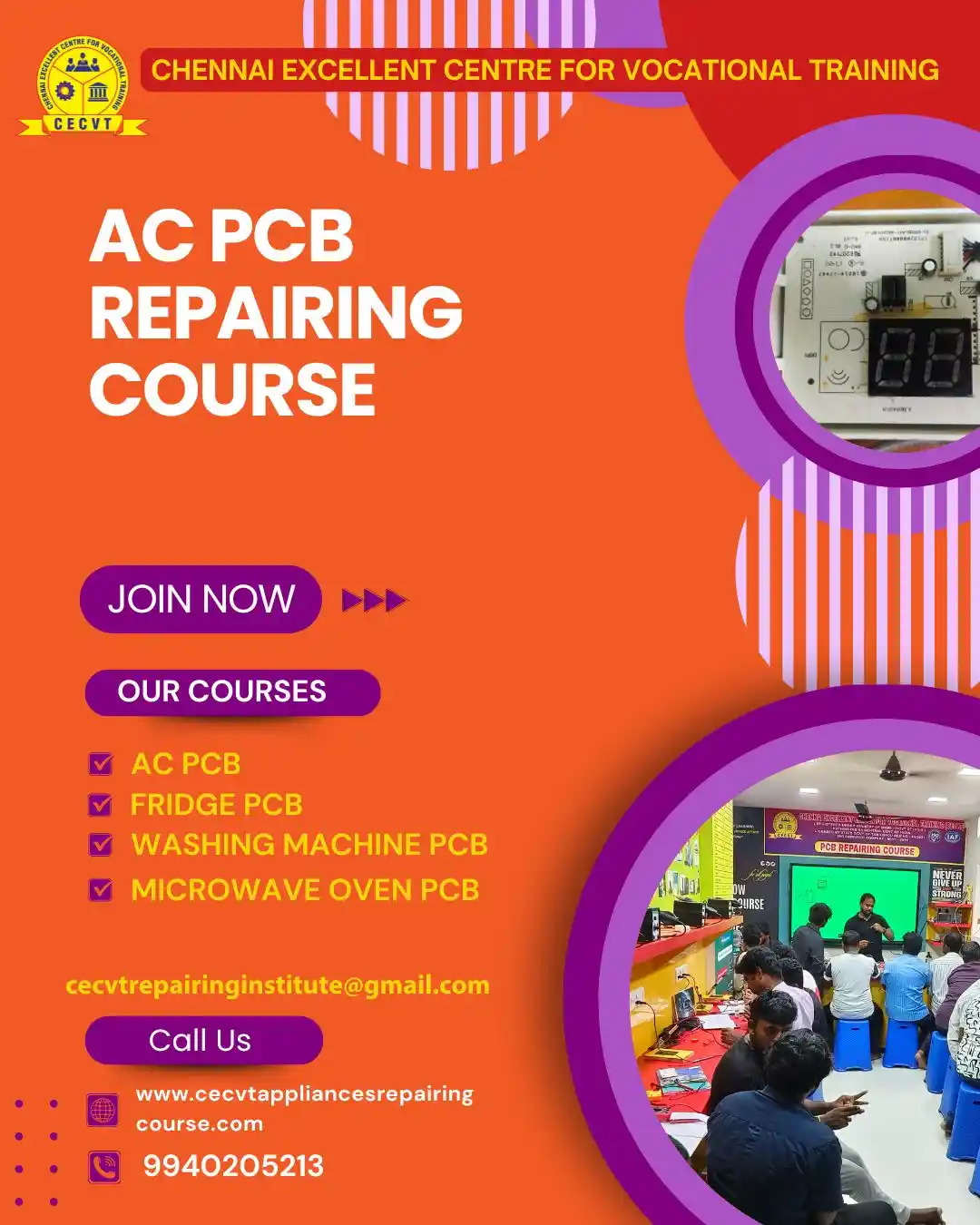 AC PCB Board Mechanic Course in Ambedkar Nagar Uttar Pradesh