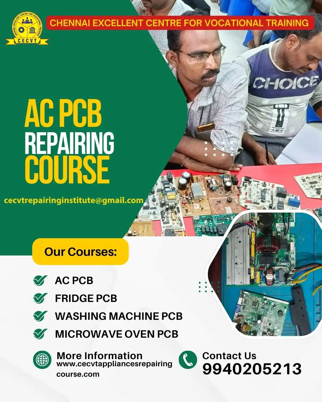 AC PCB Board Mechanic Course in Amroha Uttar Pradesh