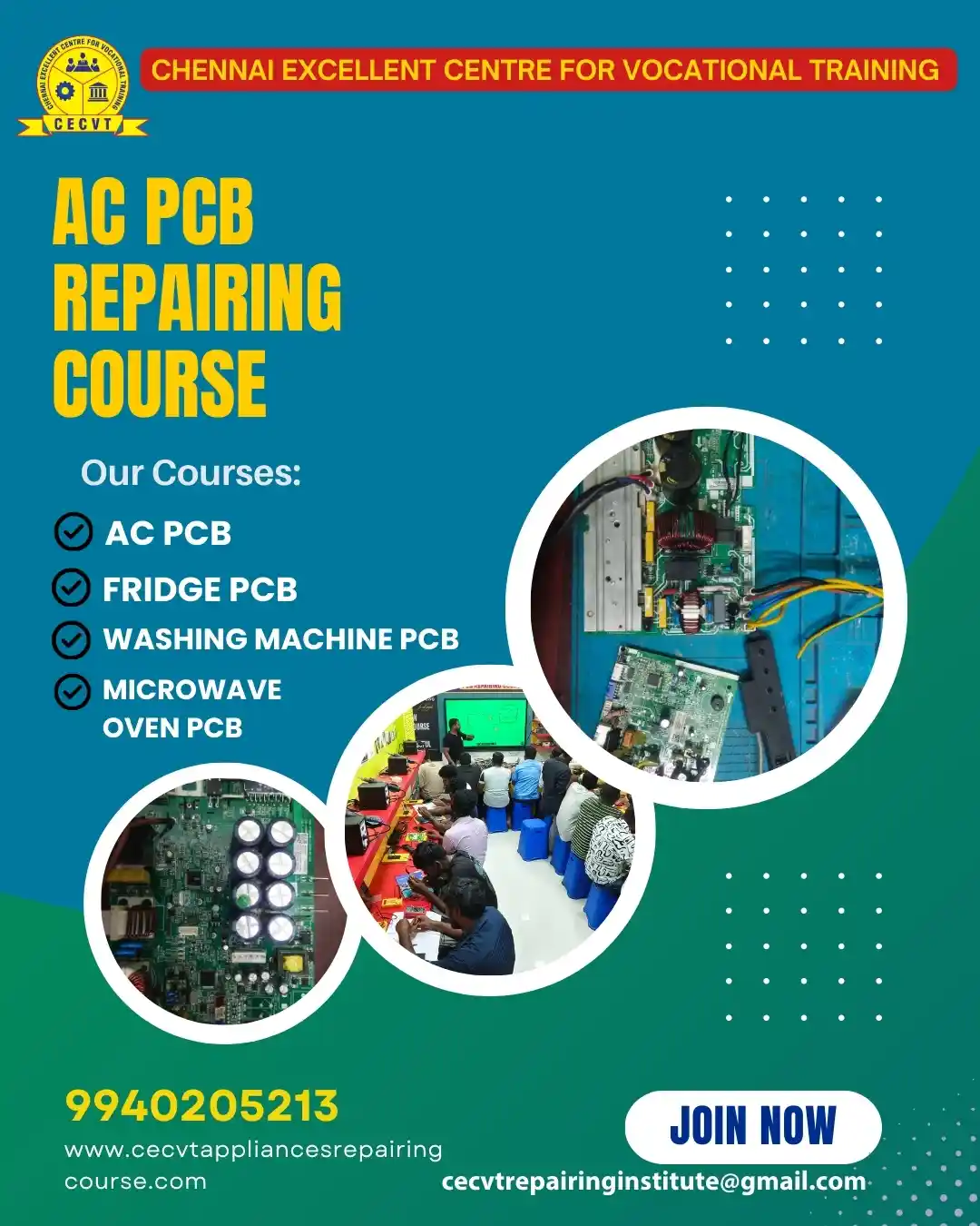 AC PCB Board Mechanic Course in Auraiya Uttar Pradesh