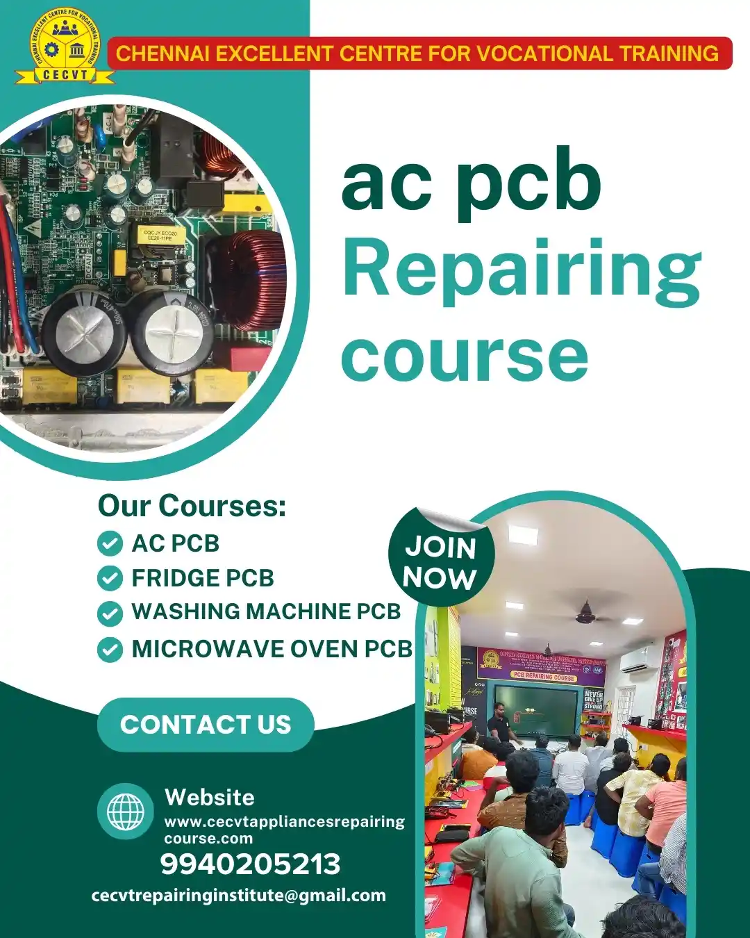 AC PCB Board Mechanic Course in Badaun Uttar Pradesh