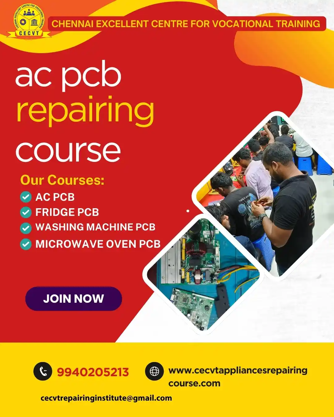 AC PCB Board Mechanic Course in Bagpat Uttar Pradesh