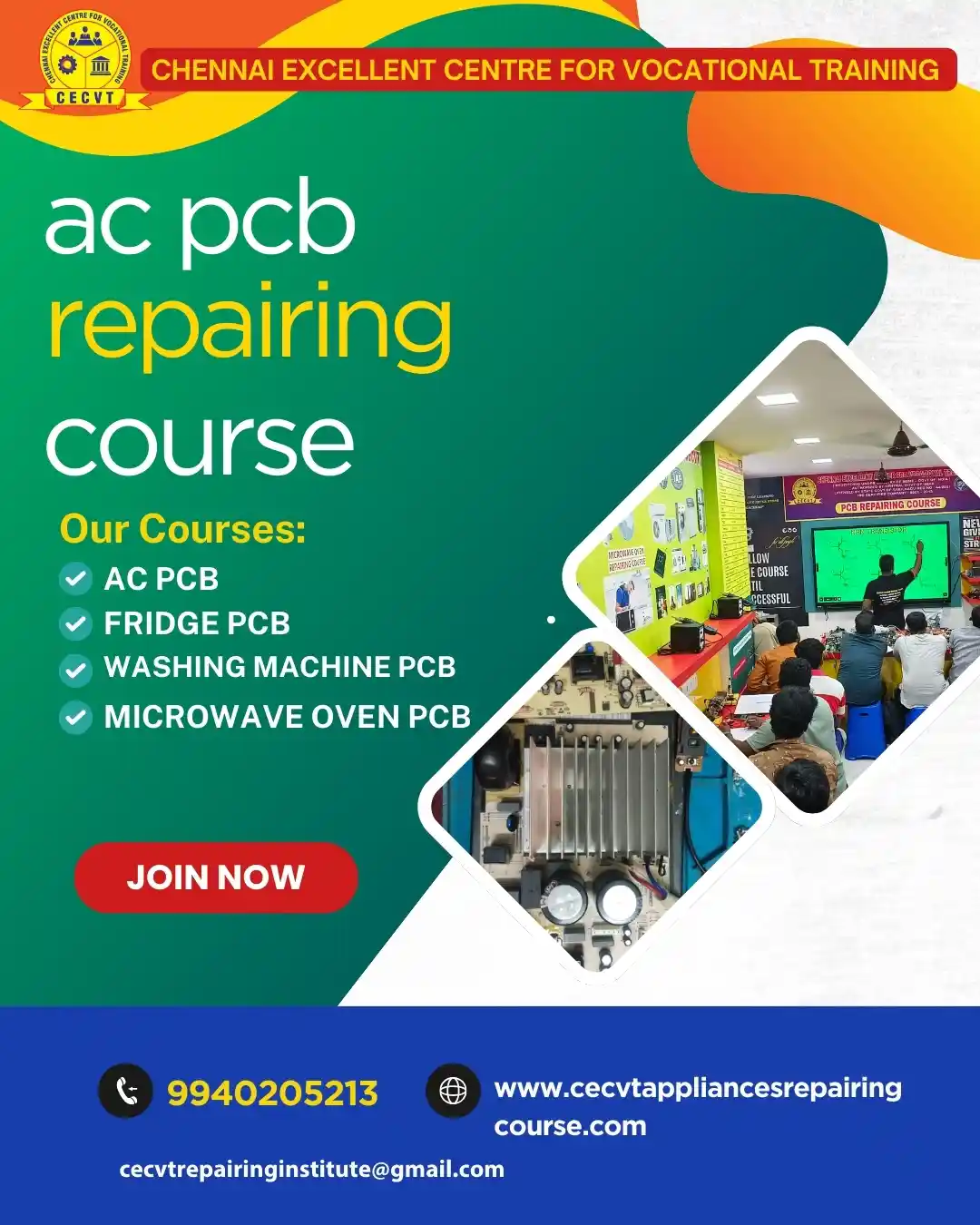 AC PCB Board Mechanic Course in Bagpat Uttar Pradesh