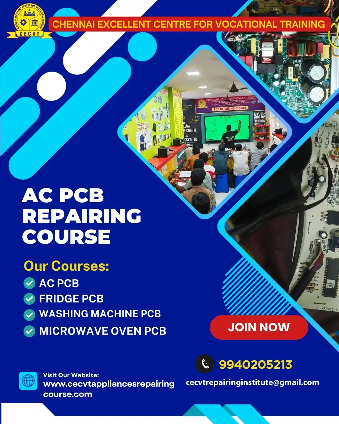 AC PCB Board Mechanic Course in Bahraich Uttar Pradesh