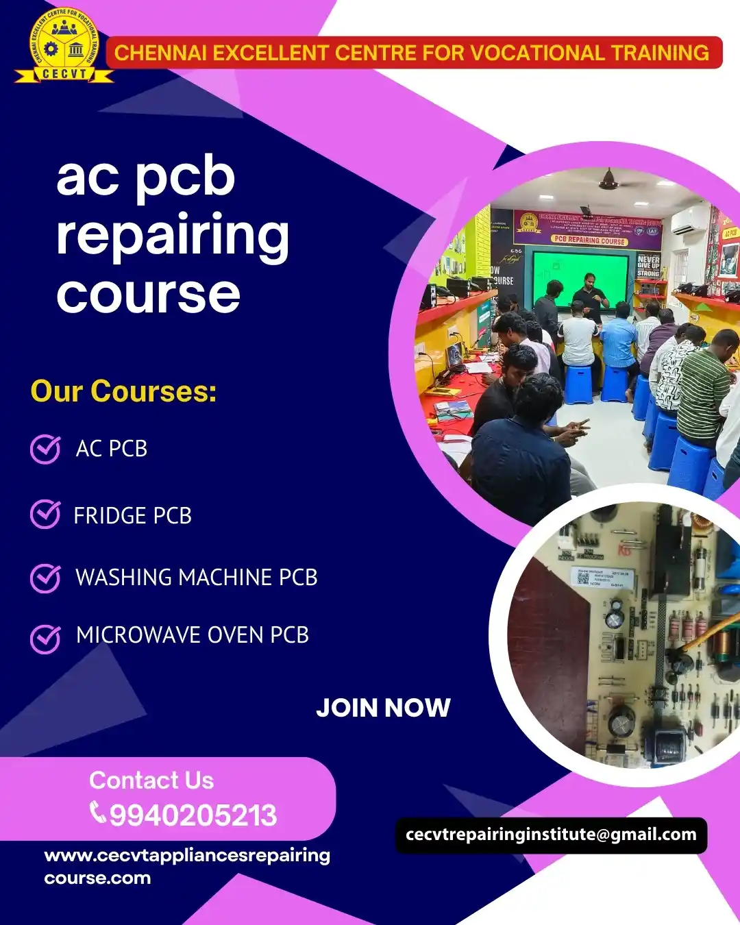 AC PCB Board Mechanic Course in Ballia Uttar Pradesh