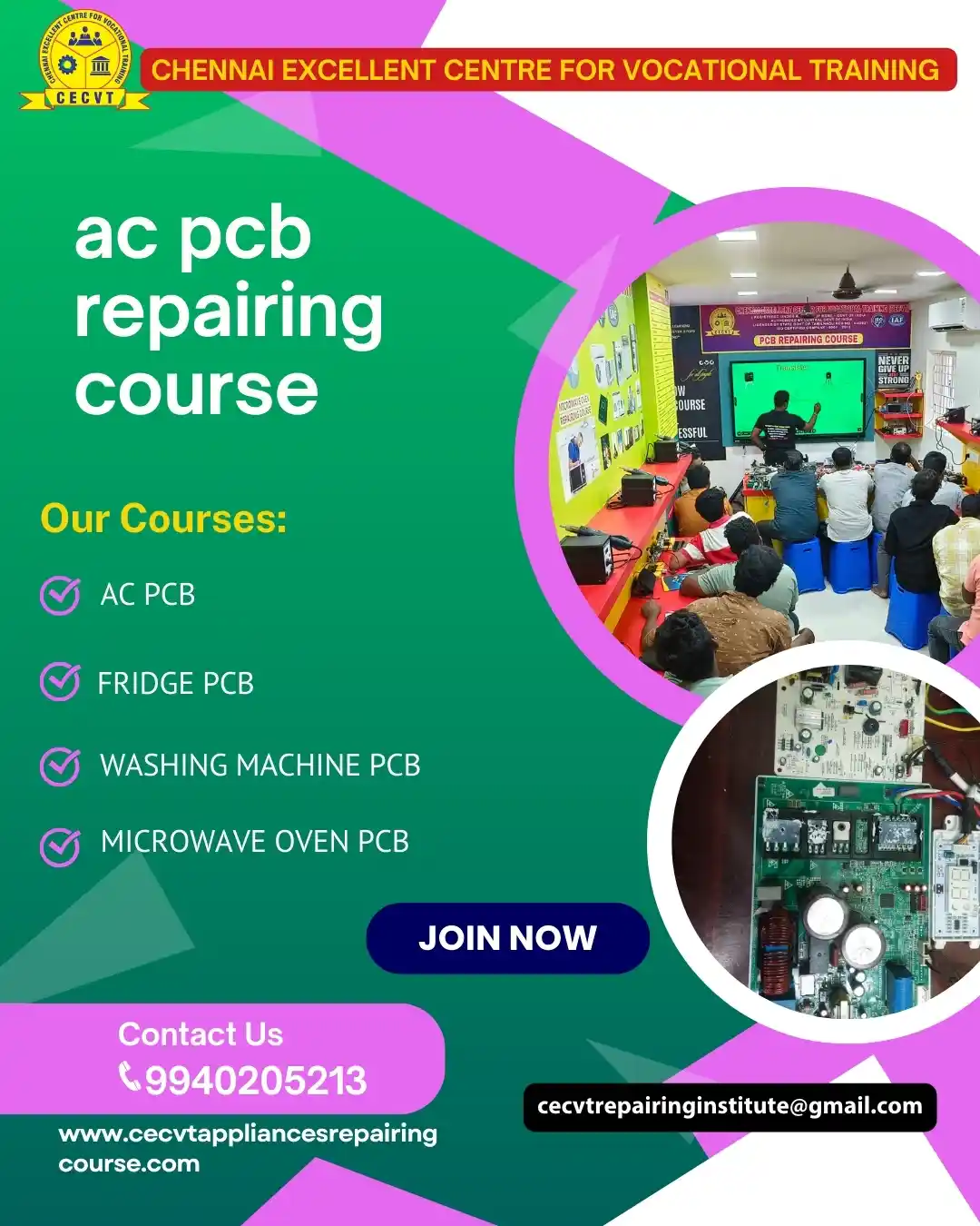 AC PCB Board Mechanic Course in Ballia Uttar Pradesh