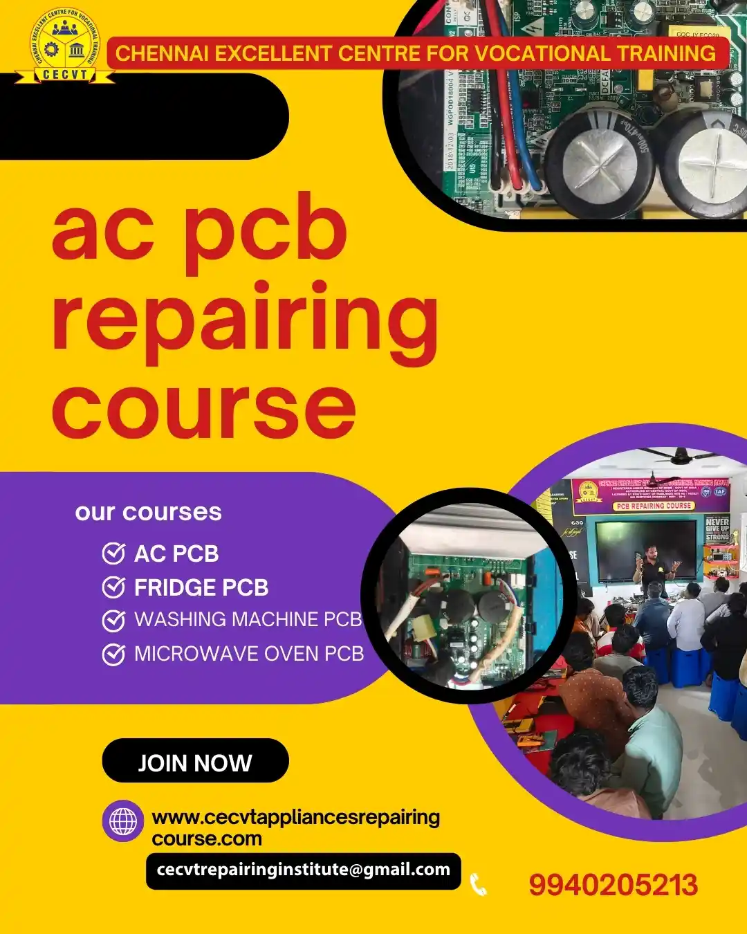 AC PCB Board Mechanic Course in Ballia Uttar Pradesh