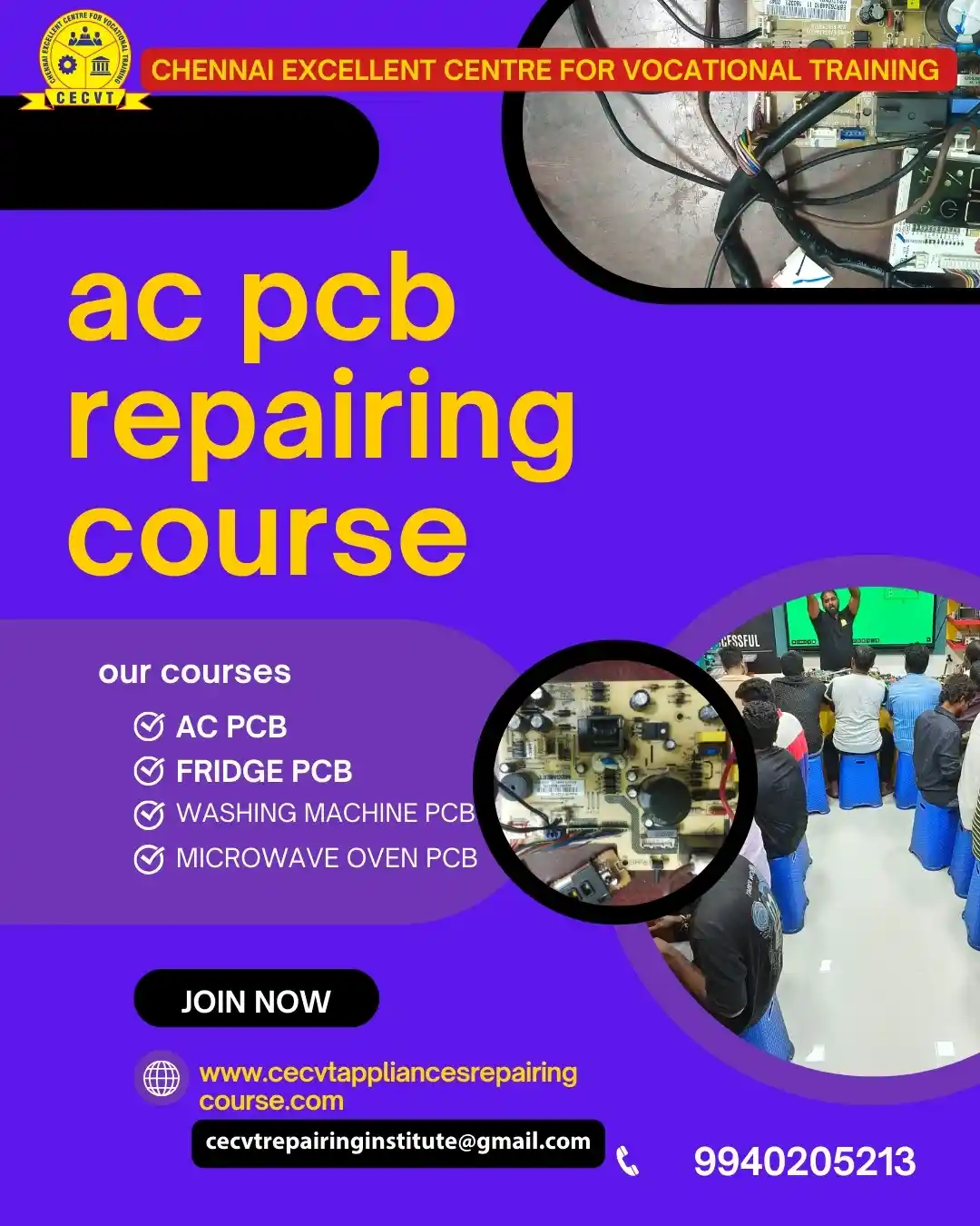 AC PCB Board Mechanic Course in Balrampur Uttar Pradesh