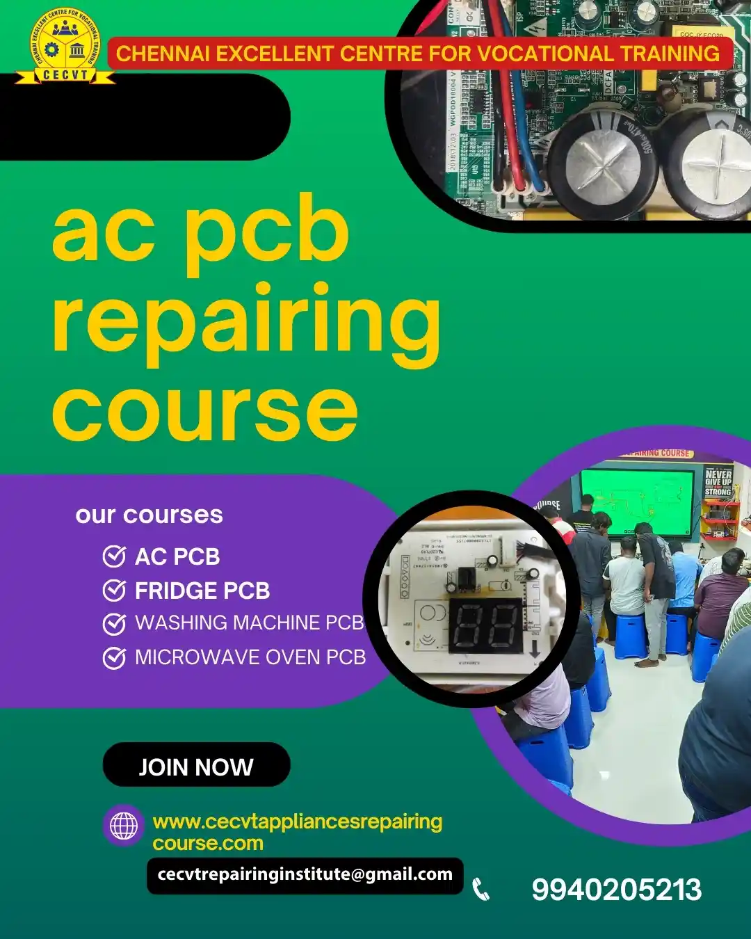 AC PCB Board Mechanic Course in Balrampur Uttar Pradesh