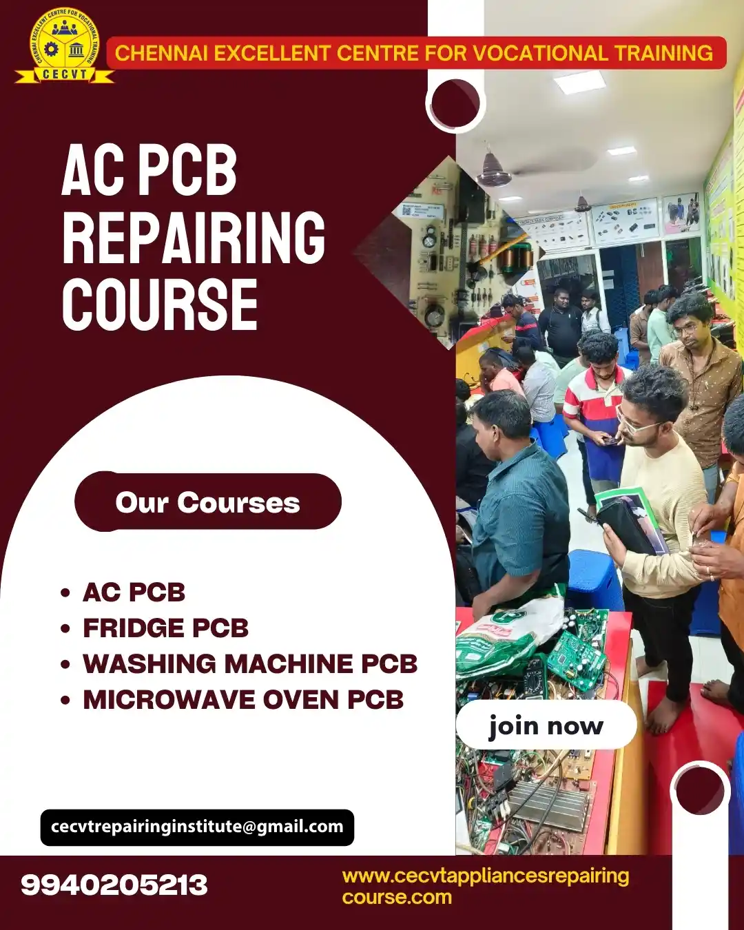 AC PCB Board Mechanic Course in Balrampur Uttar Pradesh