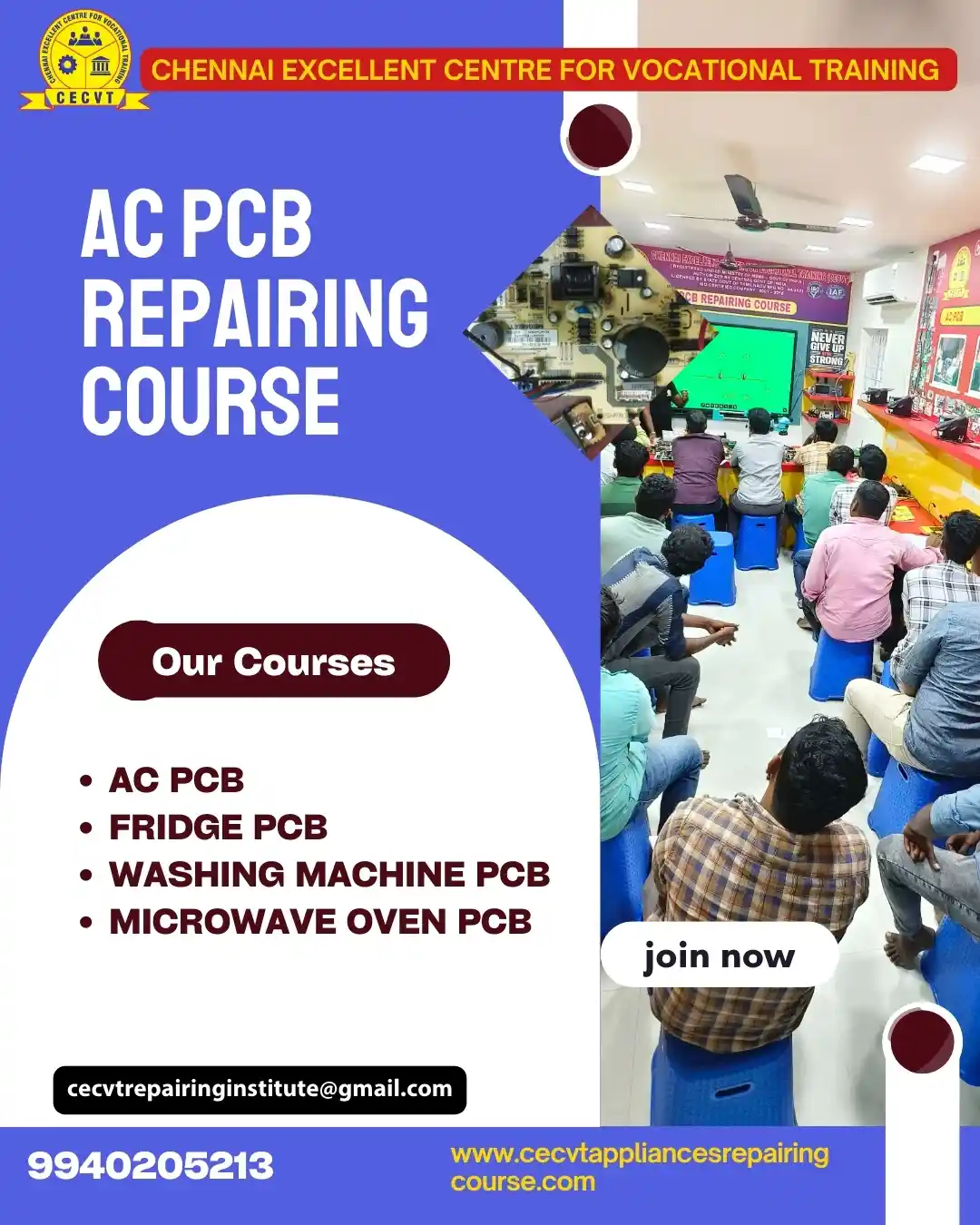 AC PCB Board Mechanic Course in Balrampur Uttar Pradesh