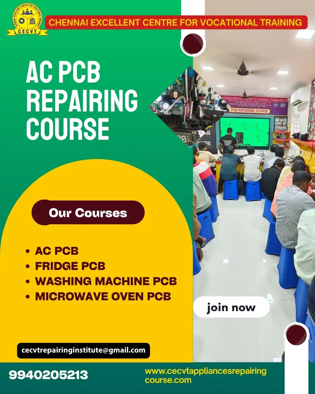 AC PCB Board Mechanic Course in Balrampur Uttar Pradesh