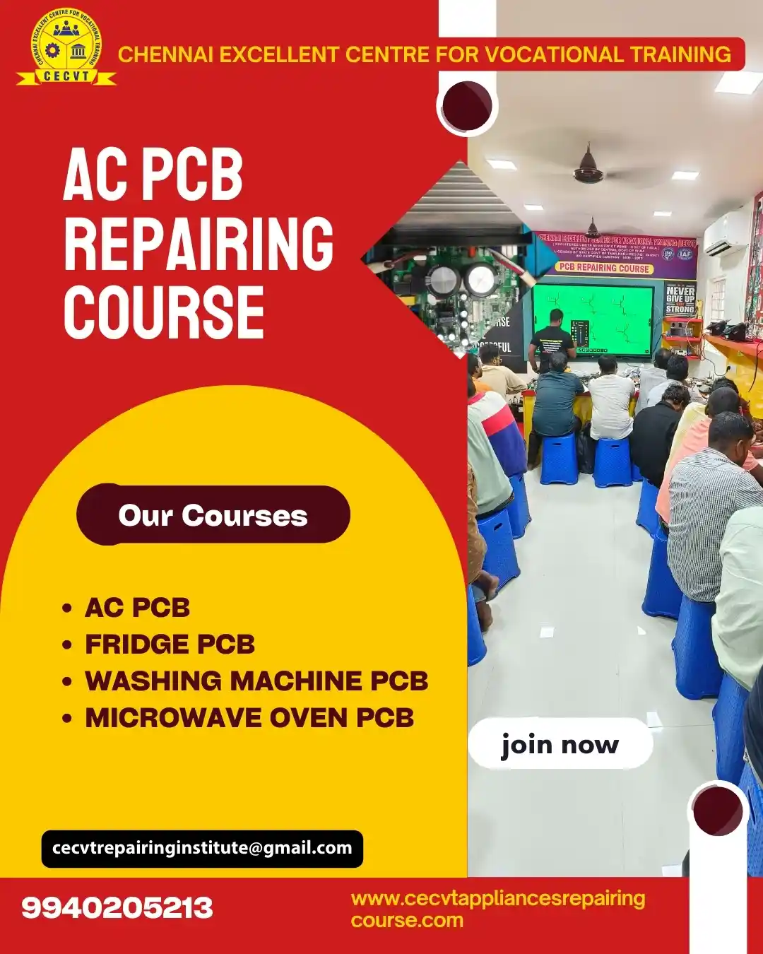 AC PCB Board Mechanic Course in Balrampur Uttar Pradesh
