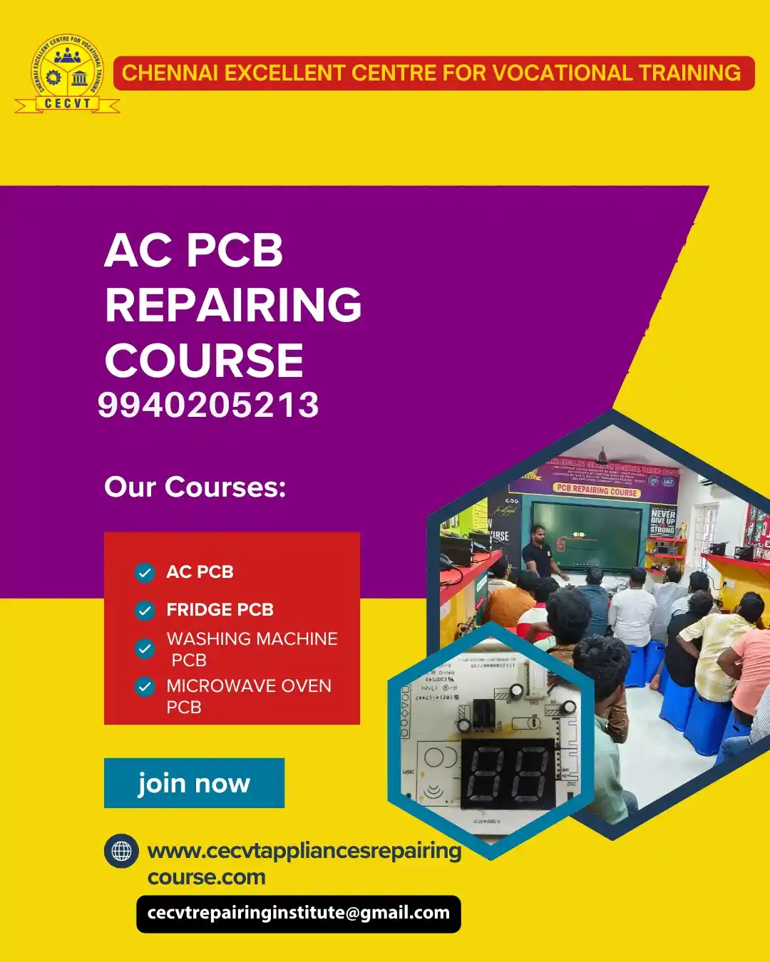 AC PCB Board Mechanic Course in AC PCB Board Mechanic Course in Barabanki Uttar Pradesh