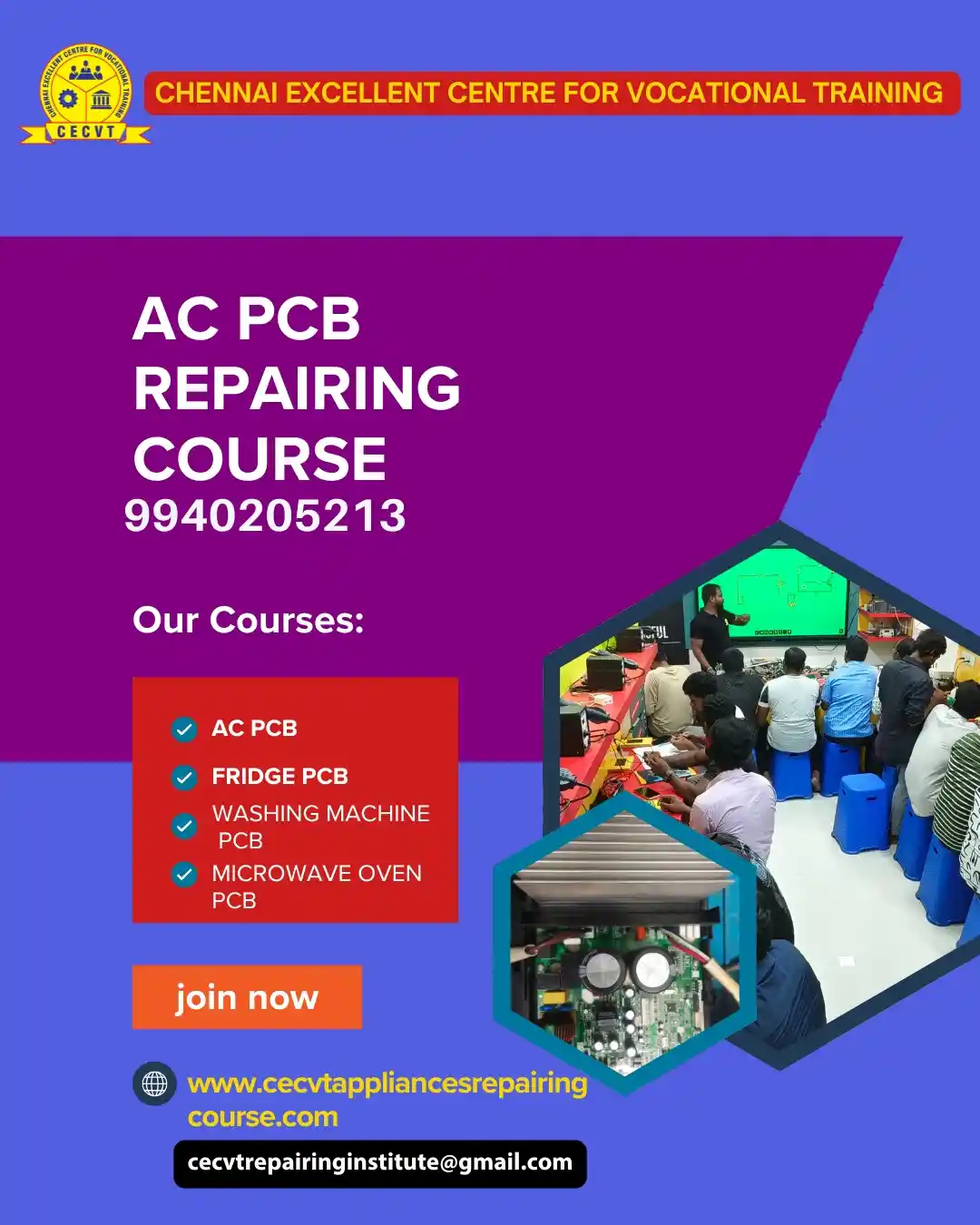 AC PCB Board Mechanic Course in AC PCB Board Mechanic Course in Barabanki Uttar Pradesh
