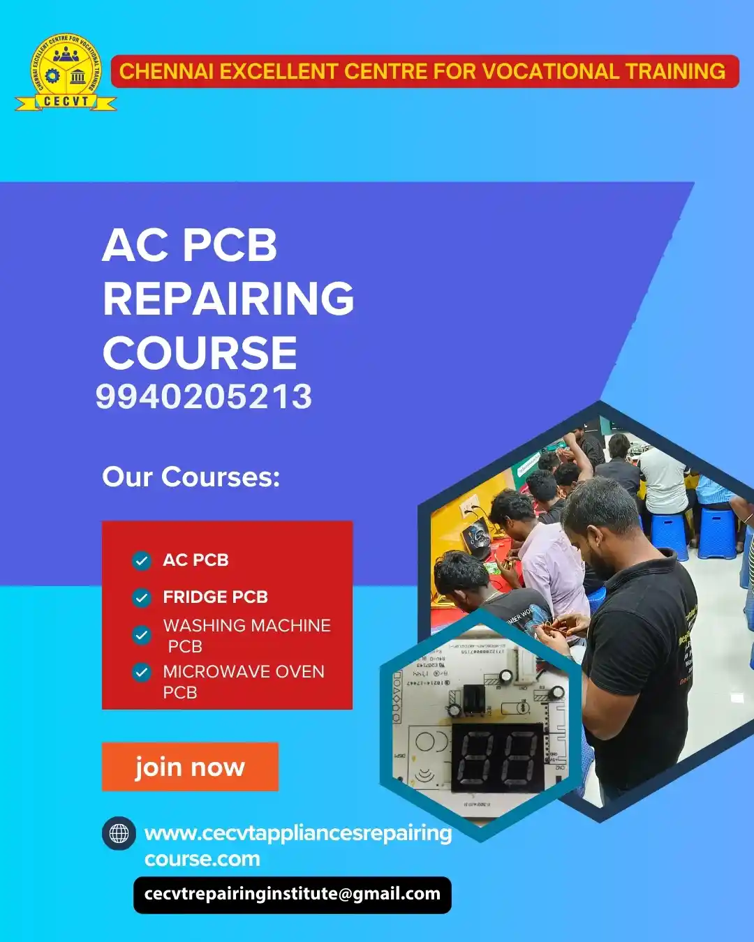 AC PCB Board Mechanic Course in AC PCB Board Mechanic Course in Barabanki Uttar Pradesh