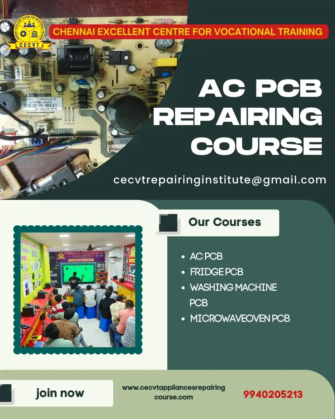 AC PCB Board Mechanic Course in Basti Uttar Pradesh