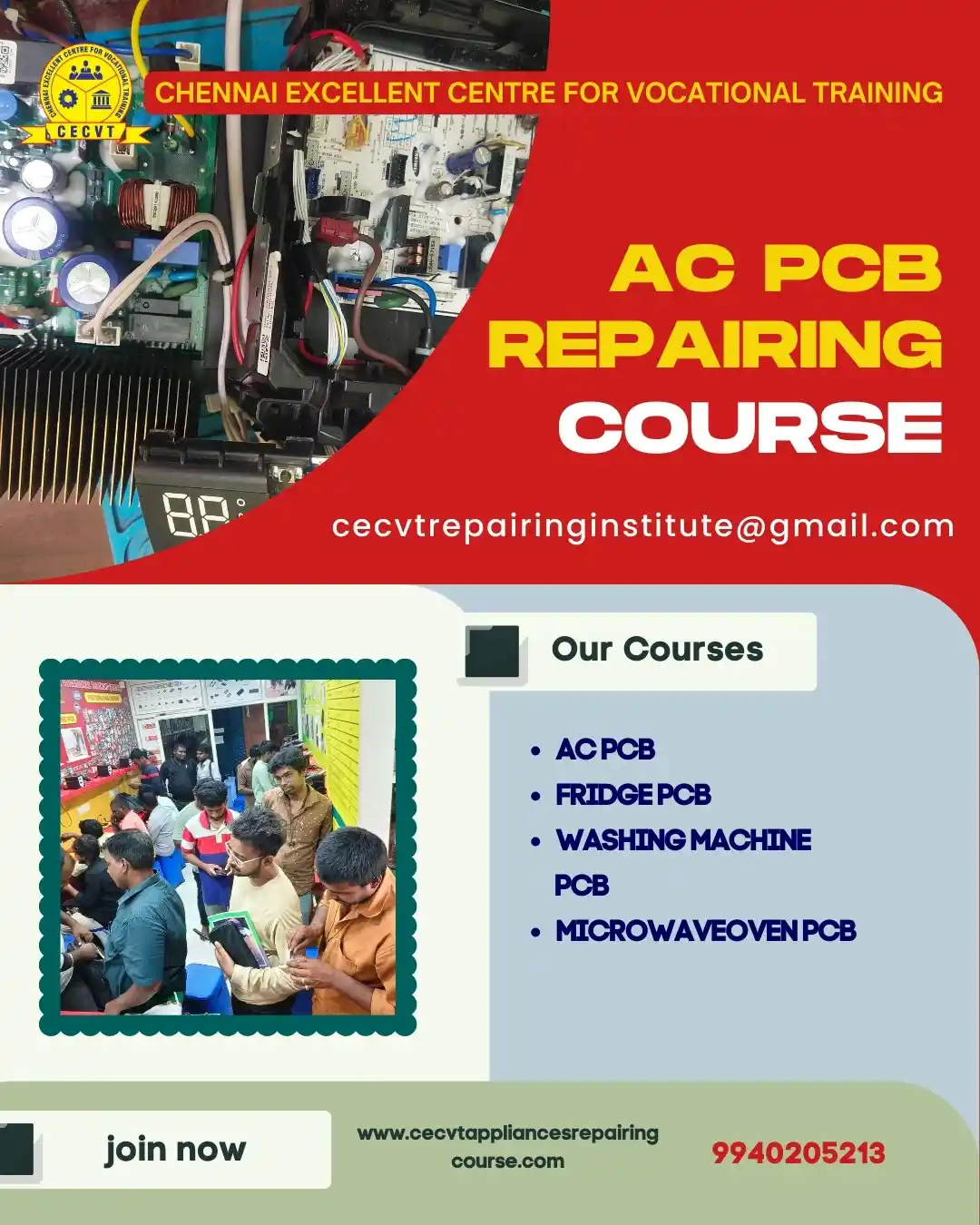AC PCB Board Mechanic Course in Basti Uttar Pradesh