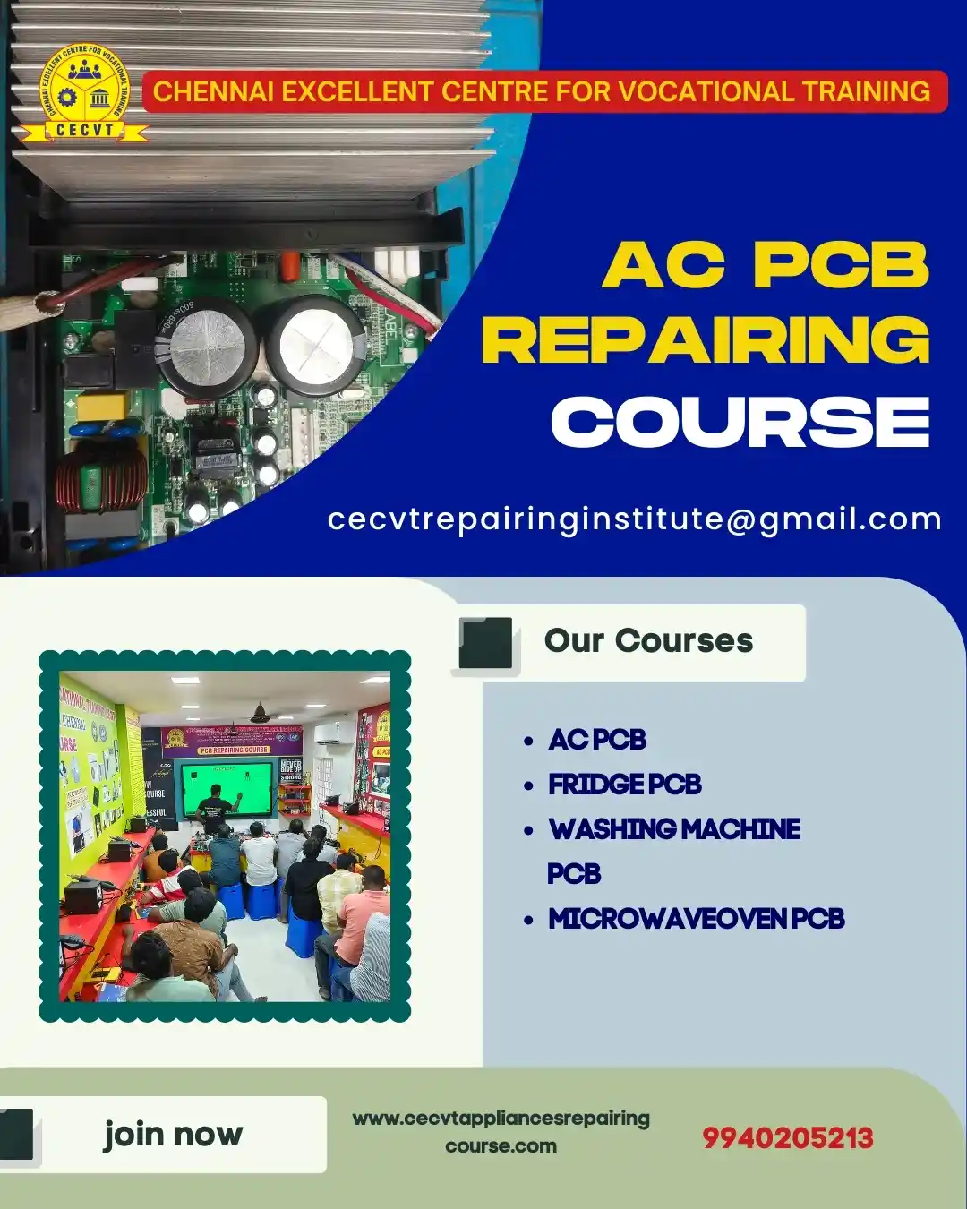 AC PCB Board Mechanic Course in Bijnor