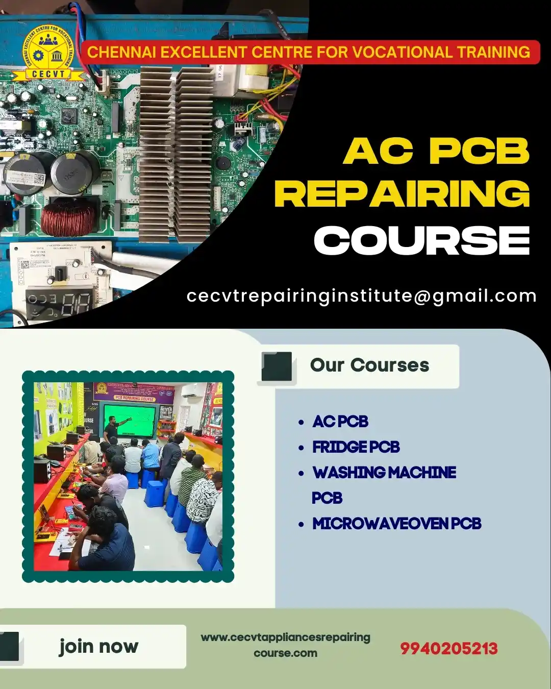 AC PCB Board Mechanic Course in Bijnor