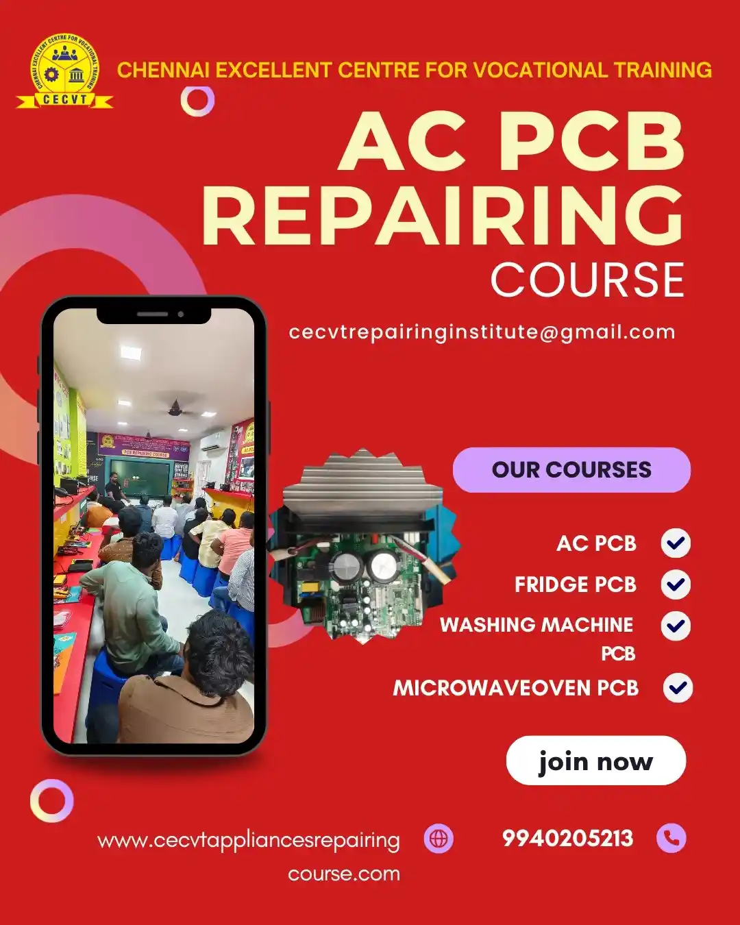 AC PCB Board Mechanic Course in Bijnor