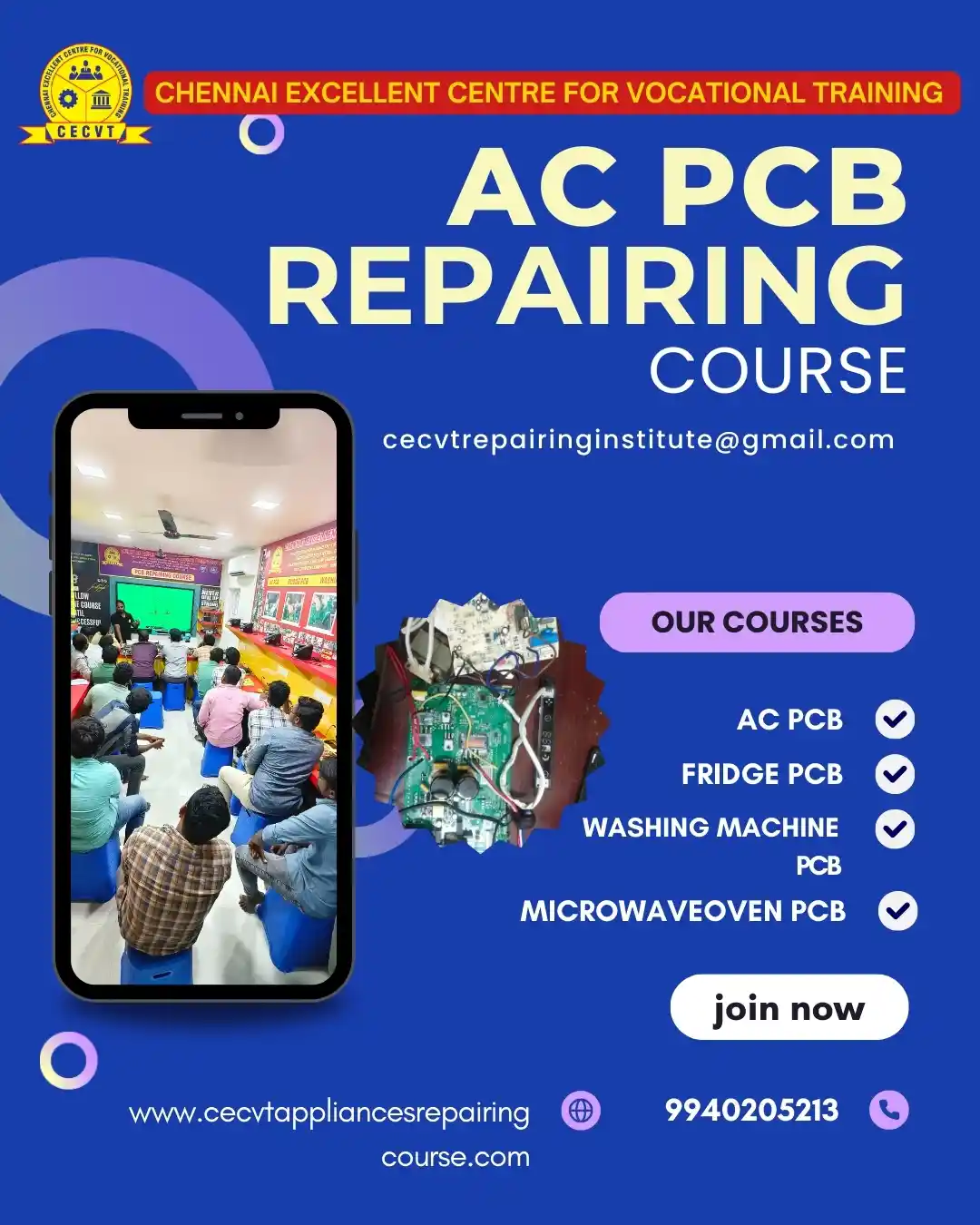 AC PCB Board Mechanic Course in Bijnor