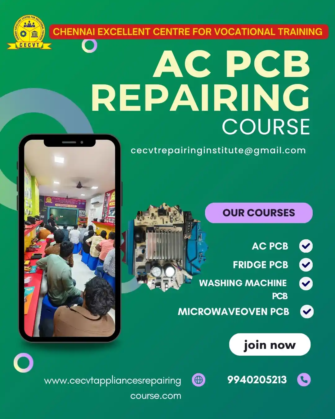 AC PCB Board Mechanic Course in Bulandshahr Uttar Pradesh