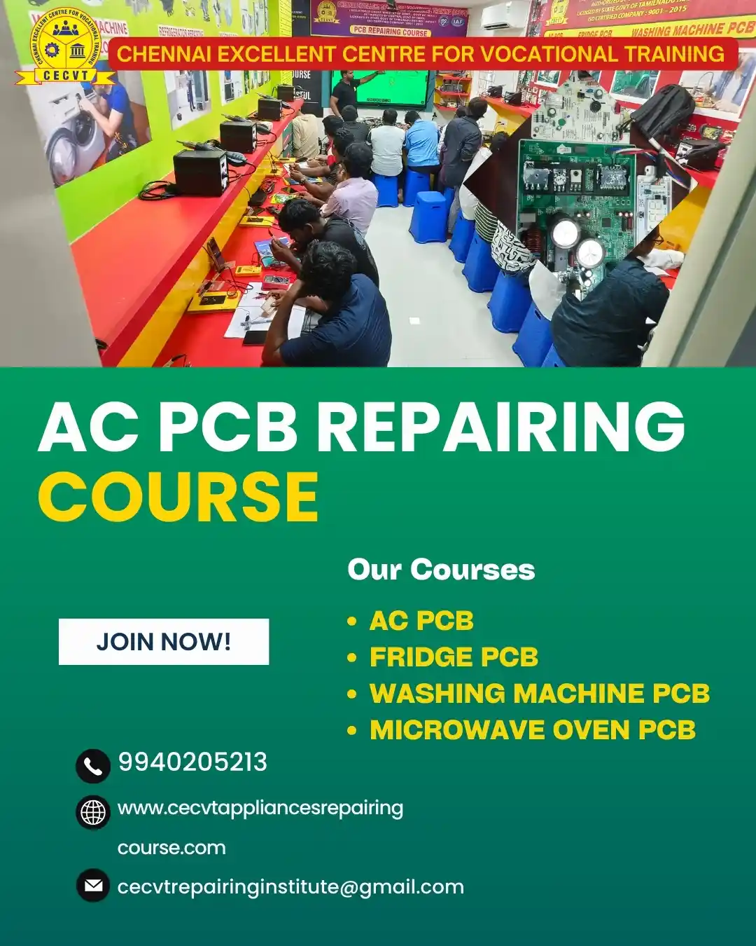 AC PCB Board Mechanic Course in Bulandshahr Uttar Pradesh