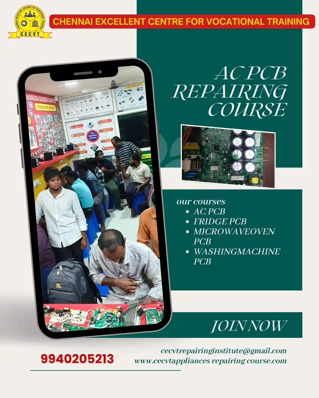 AC PCB Board Mechanic Course in Almora Uttarakhand