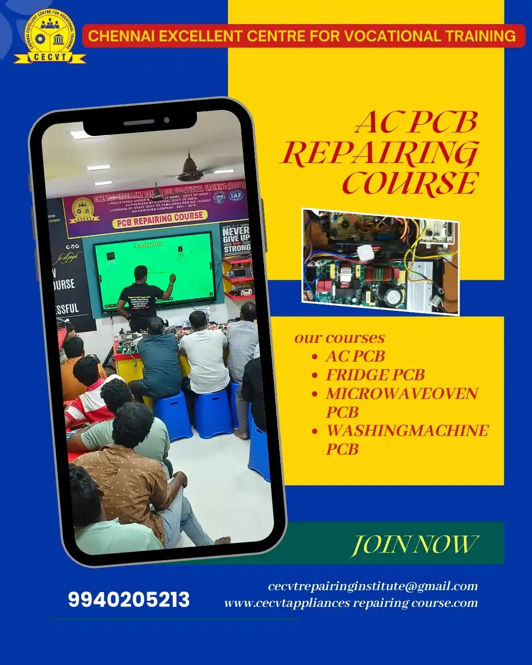 AC PCB Board Mechanic Course in Almora Uttarakhand