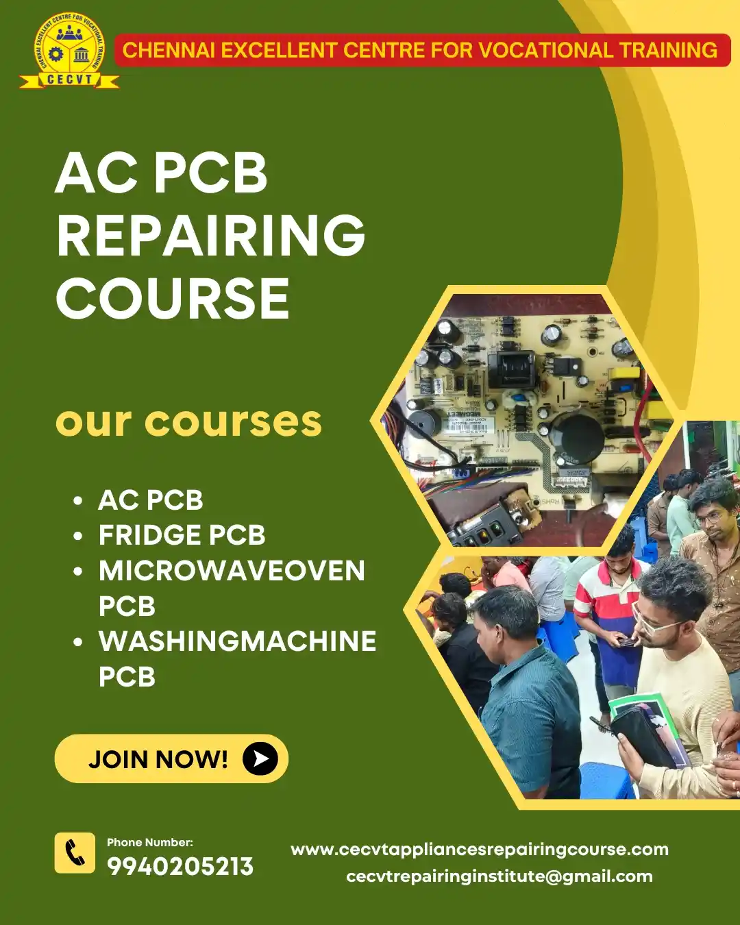 AC PCB Board Mechanic Course in Almora Uttarakhand