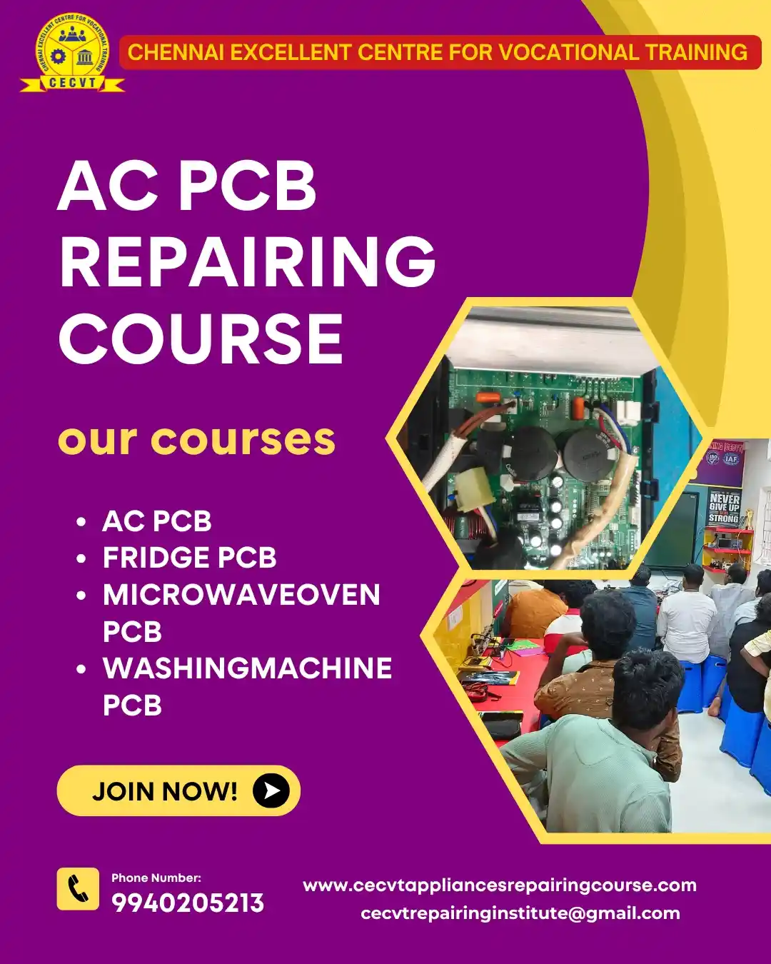 AC PCB Board Mechanic Course in Bageshwar Uttarakhand