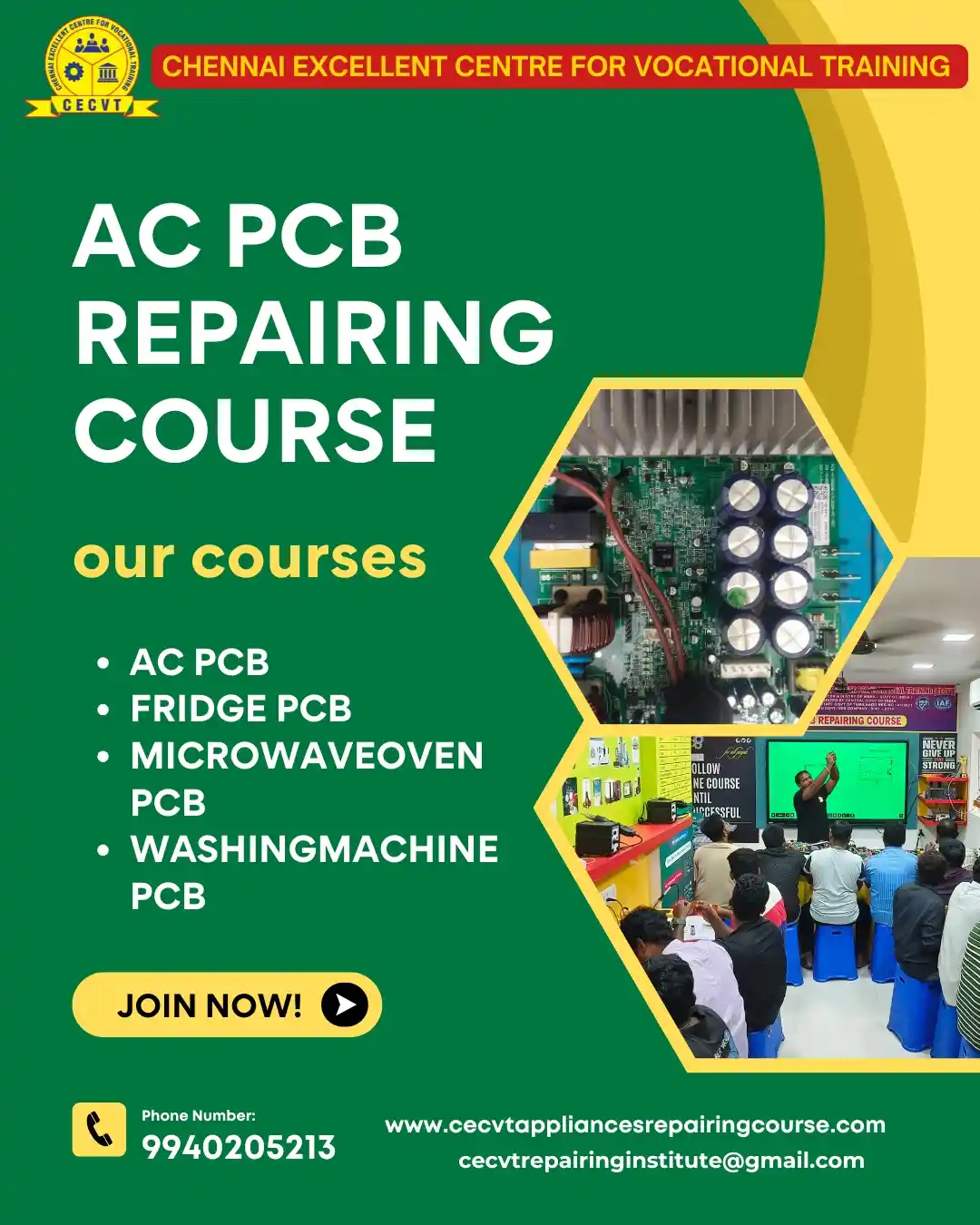 AC PCB Board Mechanic Course in Bageshwar Uttarakhand