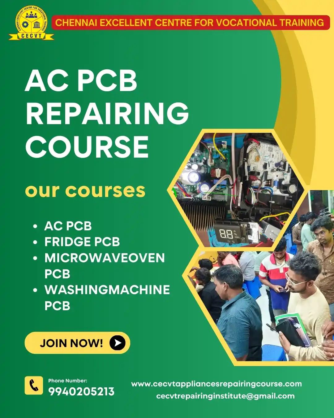 AC PCB Board Mechanic Course in Bageshwar Uttarakhand