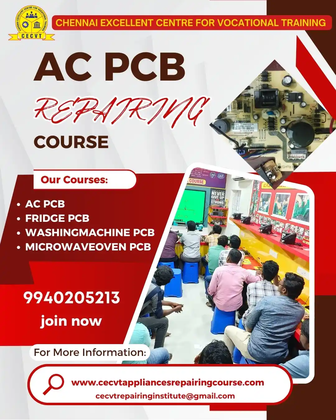 AC PCB Board Mechanic Course in Bageshwar Uttarakhand