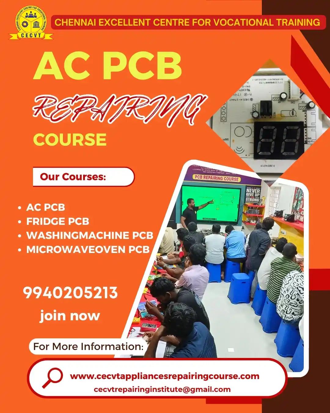 AC PCB Board Mechanic Course in Champawat Uttarakhand