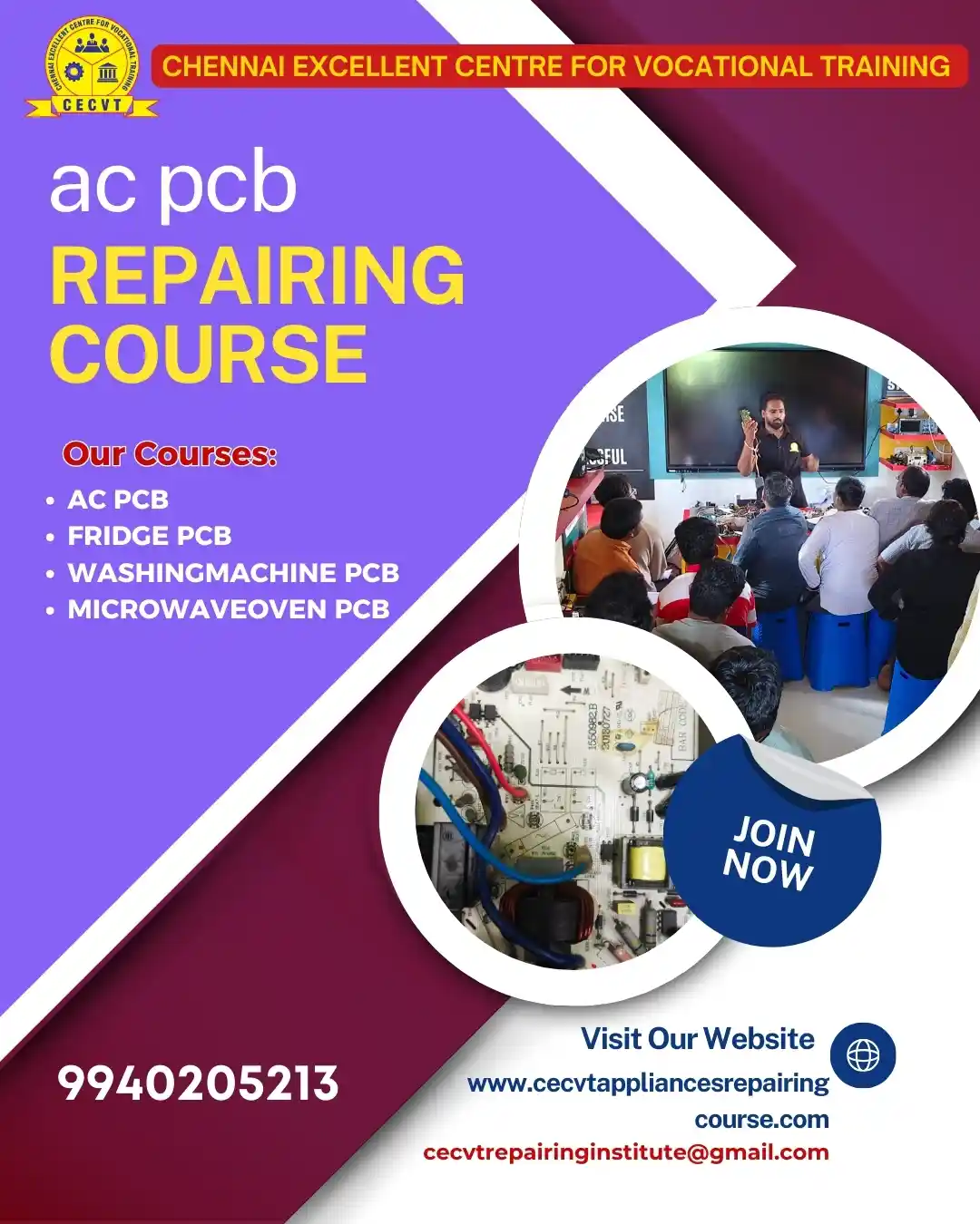AC PCB Board Mechanic Course in Champawat Uttarakhand