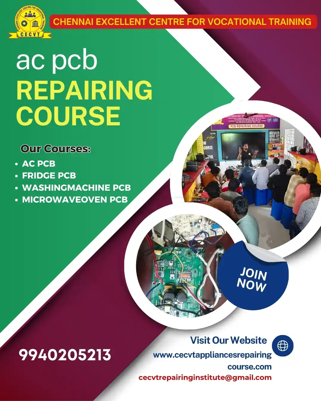 AC PCB Board Mechanic Course in Chamoli Uttarakhand