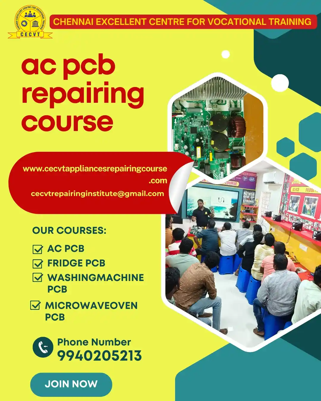 AC PCB Board Mechanic Course in Chamoli Uttarakhand