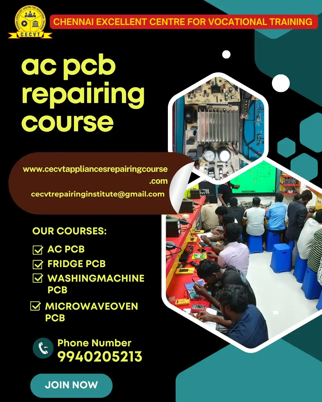 AC PCB Board Mechanic Course in Dehradun Uttarakhand
