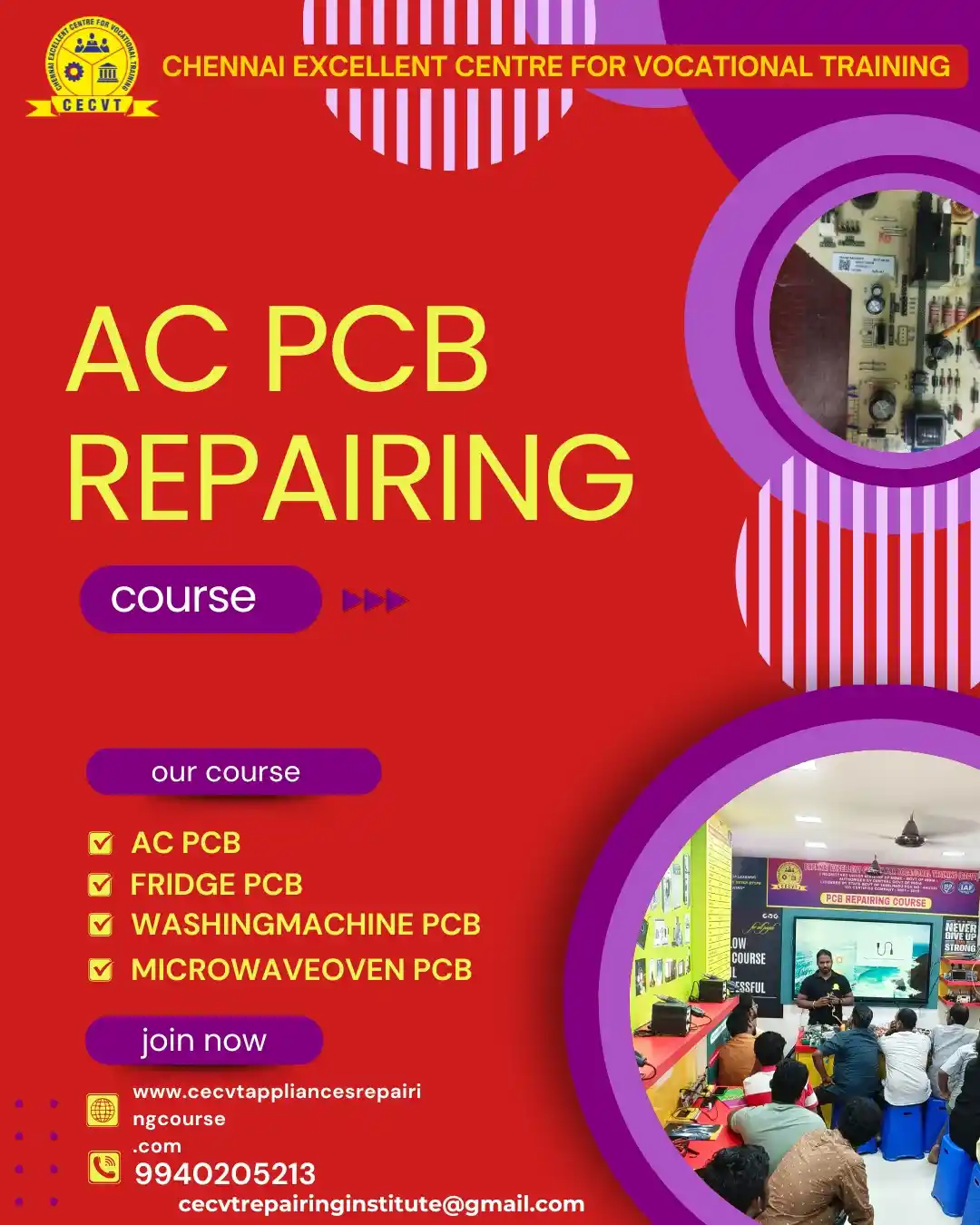 AC PCB Board Mechanic Course in Haridwar Uttarakhand